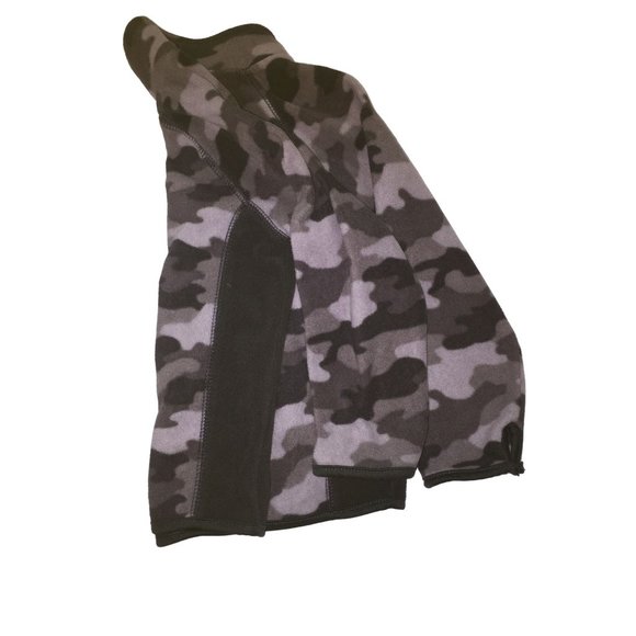 Boys Size 4t Jumping Beans Gray/Black Collared Camo Long Sleeved Jacket - Picture 4 of 4